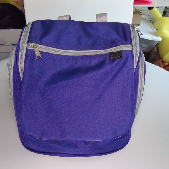 LL Bean Toiletry Bag Blue Travel Personal Organizer Medium Vacation 245361 - Picture 1 of 7